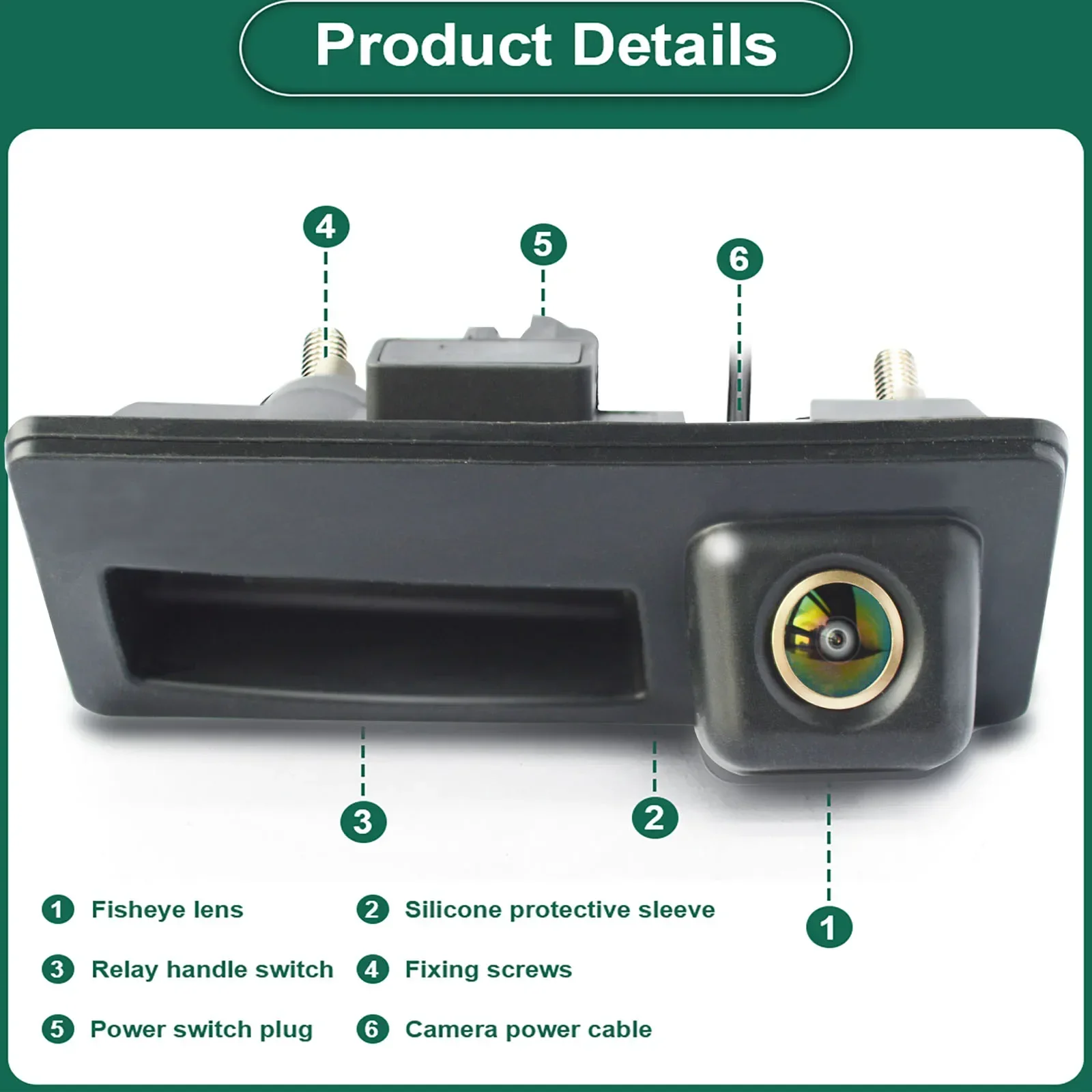 Golf Equipment Used - QXNY AHD CVBS Backup Camera Voertuig