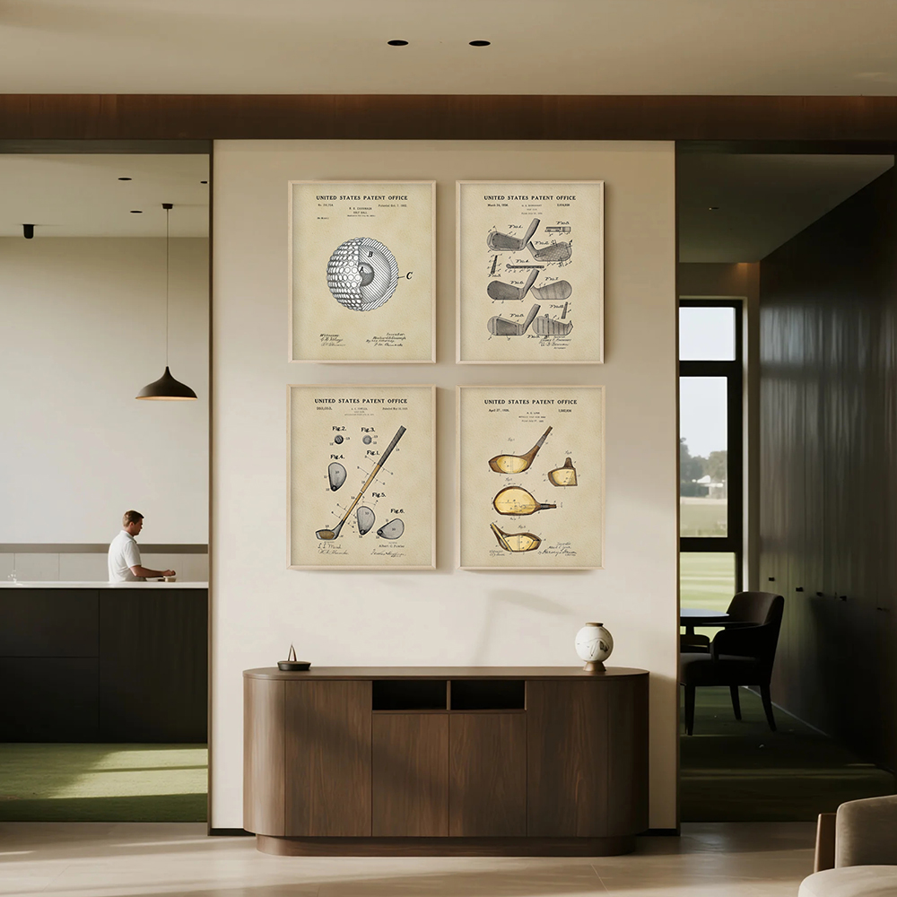 Vintage golf patent art prints - Golf Equipment Industry recensie en prijs